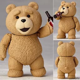Yamaguchi Movie Ted 2 Teddy Bear KO Articulated Action Figures Model Kit Joint Movable Model Collectible Ornament Doll Toys Gift