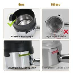 54mm Coffee Powder Receiving Dosing Ring Aluminum Alloy Loop Breville 8 Series Coffee Machines Funnels Accessories Barista Tools
