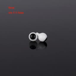 4mm 6mm 8mm 10mm Glass Eyes Eyeball Handle Style Black DIY Making Crafts Accessories Black Pearl Eyes For BJD /for OB11 Dolls