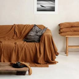 Premium Quality Sofa Slipcover, 100% Linen Sofa Cover ,Soft Couch Chair Cover for Living Room Bedroom LOVESEAT Home Textile