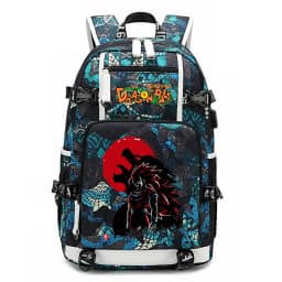 Dragon Ball Z Anime Print Student Backpack Large Capacity Casual Daypack for Kids Teen Boys Girls School Travel