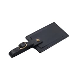 Vintage Leather Luggage Tag, Premium Full-Grain Leather Travel Tag, Creative Gift for Travelers, 11x7x5cm 40g