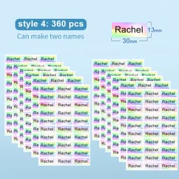 Name Sticker Custom Waterproof Kawaii Decals Personalized First Name Label for Children School Stationery Bottle Tag