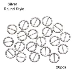 20/40Pcs 5mm/6mm Mini Ultra-small Tri-glide Belt Buckles for Doll Bags Metal Buckles DIY Doll Buttons Shoes Accessories