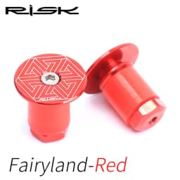 RISK 1Pair Bike Handlebar Ends Aluminum Bicycle Grip End Cap MTB Road Bike Foldable Bicycle Handle Bar Plug Cycling Accessories