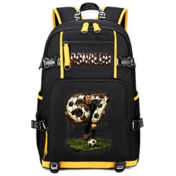 CR7 Ronaldo 67 Print Large Capacity Backpack for Students Teens Kids School Travel Daypack