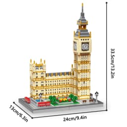 Knew Built Exquisite Paris Eiffel Tower Micro Mini Building Blocks Toys Set: LED Illuminated, Perfect Gift Illuminate Your World