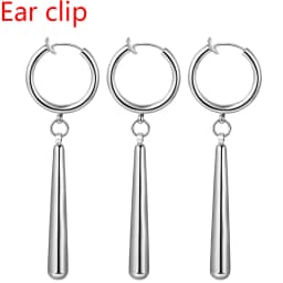BONISKISS Zorro Earrings for Men Dangle Earrings Ring Stainless Steel Roronoa Anime Cosplay for Men Fashion Desirable Gift