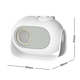 Starry Star Eclipse Projection Night Light With Music HD Focus White Noise Atmosphere Night Light For Bedroom Decor Kids Gift