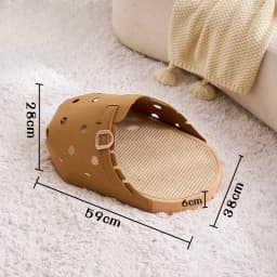Slipper‑Style Cat Bed Sisal Scratching Pad Cat Beds Semi Enclosed Creative Breathable Kitten Beds Funny Anti Scratch Puppy House