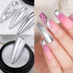 1pc 19Colors Nail Glitter Mirror Powder Chrome Solid Dust Pigment Metallic Effect Nail Art UV Gel Polish Decoration Accessories