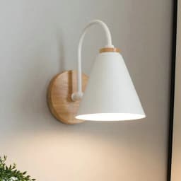 JOYINLED Modern Minimalist LED Wall Light Black White Interior Decor E26/E27 Lamps Nordic Indoor Wall Lamp for Bedroom Bedside ﻿