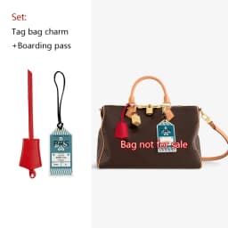 Decorative Chain For Speedy Trunk25 Bag Chain Bag Charm Bag Decoration Keychain Luggage Tag Boarding Pass Bag Accessories