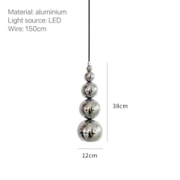 Nordic Modern Bedroom Bedside Multi Ball Pendant Lamp Creative Living Room Restaurant Bar Kitchen Gourd Hanging Lights Lighting