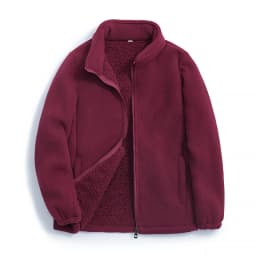 Double-Sided Fleece Lined Casual Fashionable Stand Collar Couple Jacket 2025 New Style Thickened Long Sleeve Zipper Closure