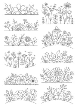 Water Soluble Stabilizer Embroidery Patterns Stick Stitch Embroidery Flower Paper Floral Daisy Designs Wash Stabilizer