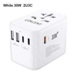 LENCENT 65W/45W/30W GaN Universal Travel Adapter with USB-A and Type C Fast Charging Power Adapter EU/UK/USA/AUS Plug for Travel