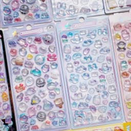 Creative Candy Ghost Rabbit Drop 3D Relief Stickers Scrapbooking Diy Diary Stationery Sticker Decor Cute Aesthetic Stickers