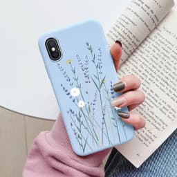 Flowers Funda For Phone Case iPhone X XS MAX XR Capa Soft Silicone Cute Cat Bear Back Cover For iPhone XR Bumper Women Anti-Fall