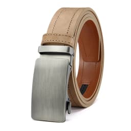 Men's Belt Metal Luxury Brand Automatic Buckle High-quality PU Leather High-quality Men's Business Casual Belt Multi-color