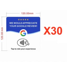 10pcs Google Signboard Card NFC Code Tap Business Desktop Sticker Google Card Social Media RFID Card NFC Google Review Card