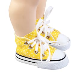 Canvas Doll Shoes For 1/3 BJD Doll Mini 7.5cm High-top Canvas Sneakers For Russian DIY,60cm Barbi Doll Best Gift