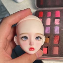 In Stock Hand Painted 1/6 Bjd Doll Head Finished Makeup Mjd Replacement Head, Removable Eyeballs Doll Parts