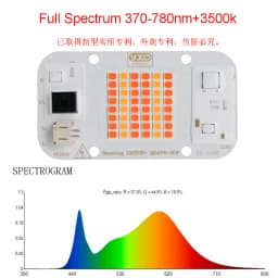 Quantum LED Grow Light Chip LM283B+ 100W 50W DOB COB Full Spectrum Welding Free 220V 110V LED Chip For Indoor Plants
