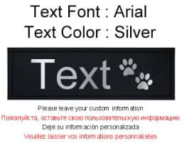2 PCS Dog Tag Patches Personalized ID Name Custom Labels K9 Harness Collar Sticker Custom Pet Supplies