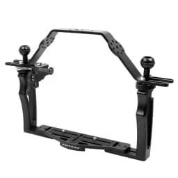 FEICHAO Dual Handle Aluminium Tray Stabilizer Rig for Underwater Camera Housing Case Diving Tray Mount for GoPro13 Action Camera
