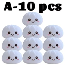 2027 New Dumpling Night Lights Glowing Dumplings Desktop Ornament Cute Glowing Dumpling Steamer Box Kawaii Dumpling Lights Gifts