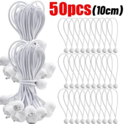 Outdoor Elastic Ball Rope Bungee Cords Portable Tent Fixing Tarpaulin Awning Canopy Heavy Duty Tarp Tie Down Tent Accessories