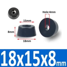4/8/10/20 Pcs Black Synthetic Rubber Table Foot Pad Non-slip Absorber Shock Stand With Gasket Box Speaker Furniture Leg