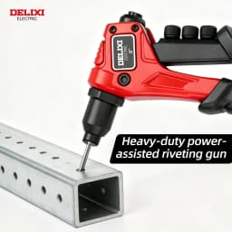 8''Heavy-Duty Hand Riveter,High-Lever Labor-Saving Design,Manual Tool for Fastening and Riveting Metal,Wood,Plastic