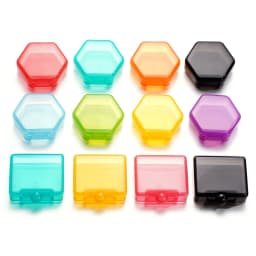 Mini Plastic Storage Box Square Multicolor Organizer for Necklace Earrings Rings DIY Jewelry Packaging Boxes Storager Container