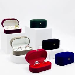1PCS Mini Velvet Ring Box Single Layer Earrings Necklace Organizer Jewelry Storage Case Candy Color Zipper Bag Travel Portable