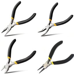 1pcs/4pcs Jewelry Pliers Tool Kit Includes Needle Round Wire Cutter And Curved Nose Pliers For Jewelry Beading Repair Supplies