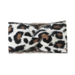 Leopard Headband Wool Knitted Chunky Headbands Elastic Crochet Turban Ear Warmer Headwraps for Children Adult Hair Accessories