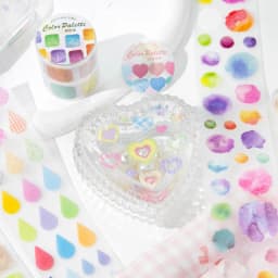 50mm * 2m Life Spectrum Series PET Flash Sand Die Cutting Stickers Creative Handbook DIY Scrapbook Handmade Aesthetic Stickers