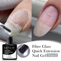 LILYCUTE 7ml Base Nowipe Top Coat Soak Off UV LED Gel Nail Polish Reinforcement Gel Semi Permanent Multifunction Gel Varnishes