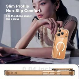Clear Magnetic Case For iPhone 17 Pro Max 18 Case Anti Yellow Transparent Cover For iPhone 18 17 Air Wireless Charger Thin Cover