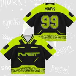 Kpop NCT 127 Everything All At Once Neo Jersey Gift for Fans Street Sportswear Family Matching Summer Breathable Quick-drying