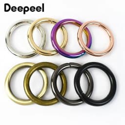 20Pcs 20/25/32/38mm Metal O Ring Buckles for Bag Straps Backpack Loops Clasp Keychain Connector Leather Hardware Accessories