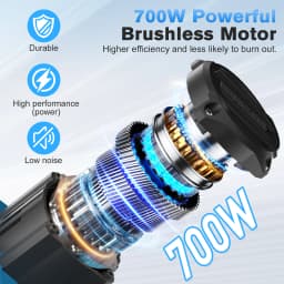 Nananuu 8 Inch Mini Cordless Electric Chainsaw (No Battery) Woodworking With Small Handheld For Makita 18V Battery Power Tool