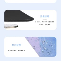 Shortcut Key Mouse Pad Desk Pad EXCEL/PPT/WORD Shortcut Key 8.3X10.2inch Keyboard Mouse Pad, Living Room Bedroom 3D Gaming Mouse
