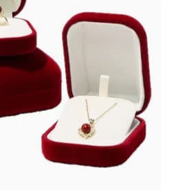 Raised Top Jewelry Box Flannelette Ring Box Simple Earrings Pendant Bracelet Jewelry Storage Box