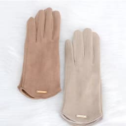 Women Autumn Winter Keep Warm Touch Screen Thin Solid Simple Gloves Cycling Drive Suede Fabric Elegant Windproof