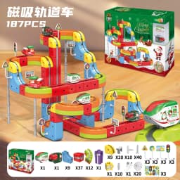 Brand-New Sell Well Anti-Gravity Magnetic Attraction Track Train Changeable Magnetic Magic Rail Car Electric Train Toy