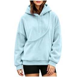 Unisex Fall And Winter Casual Fleece Solid Color Pet Pocket Hooded Sweatshirt Funny Pullover Women Sweatshirt