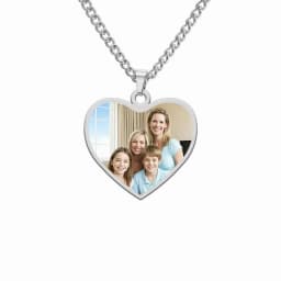 Print Photo Necklace Personalized Custom Gift For Men Woman Couple Family Father Chain Stainless Steel Memorial Souvenir Jewelry